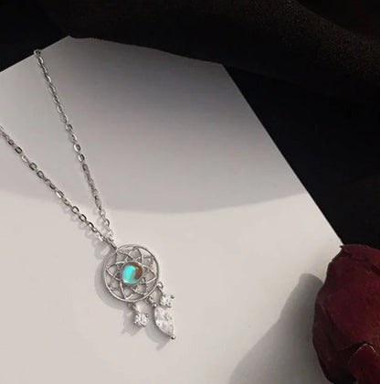 Super Fairy Retro Cold Wind Dream Catcher Pendant with tassels and rainbow details