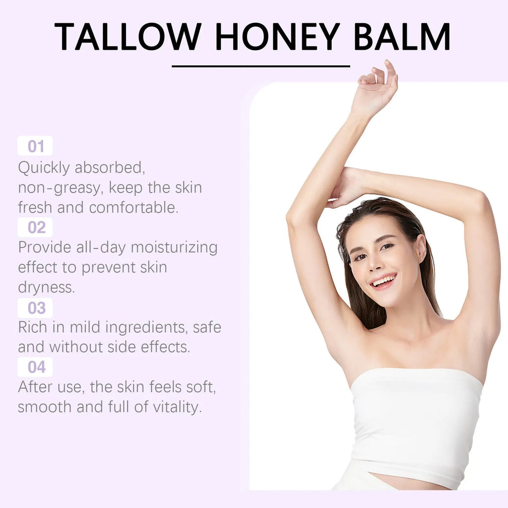 Tube of tallow honey skin repair moisturising cream, 57g net content.
