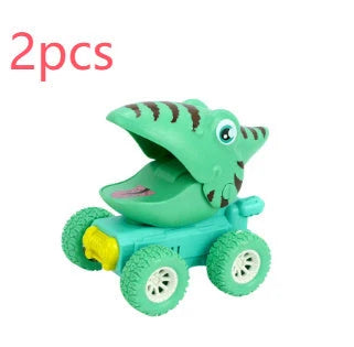 Dinosaur Push Car Sliding Animal Toy Car in various designs for children's play