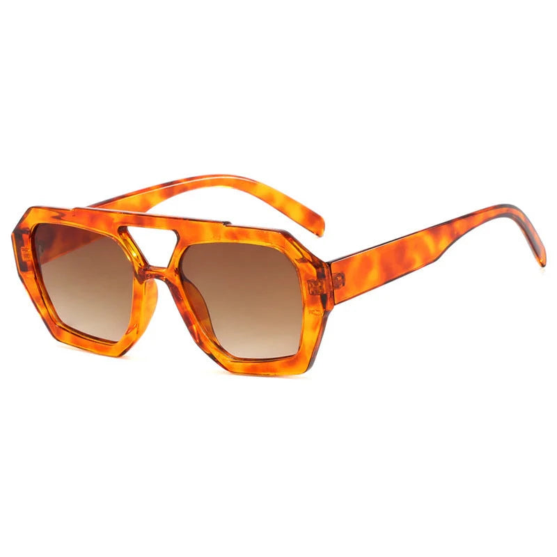Ins Big Frame Leopard Sunglasses in multiple colours for summer sun protection