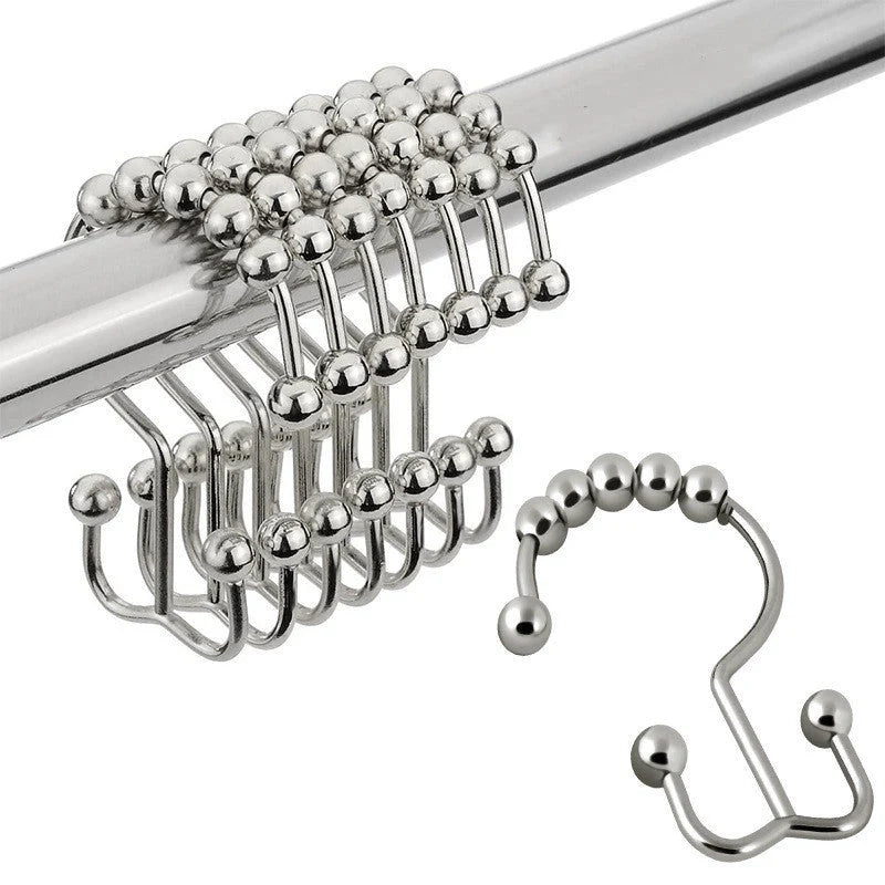Stainless Steel Mountain-shaped Ball Curtain Hook in various finishes