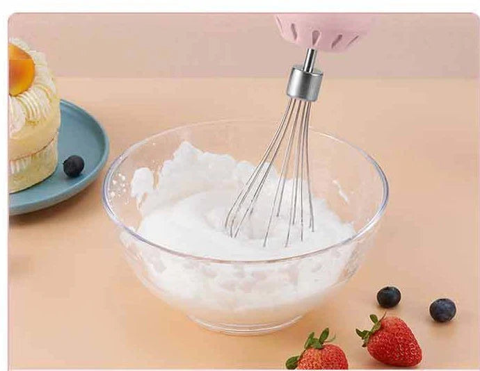 Wireless Electric Whisk - Cordless, Rechargeable Handheld Mixer for Effortless Baking and Food Preparation