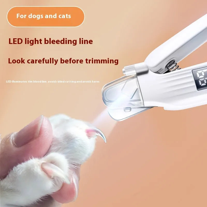 HZ8 White model dog nail clipper grooming tool with plastic construction
