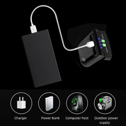 LED Smart Sensor Headlight for night fishing and cycling with USB charging