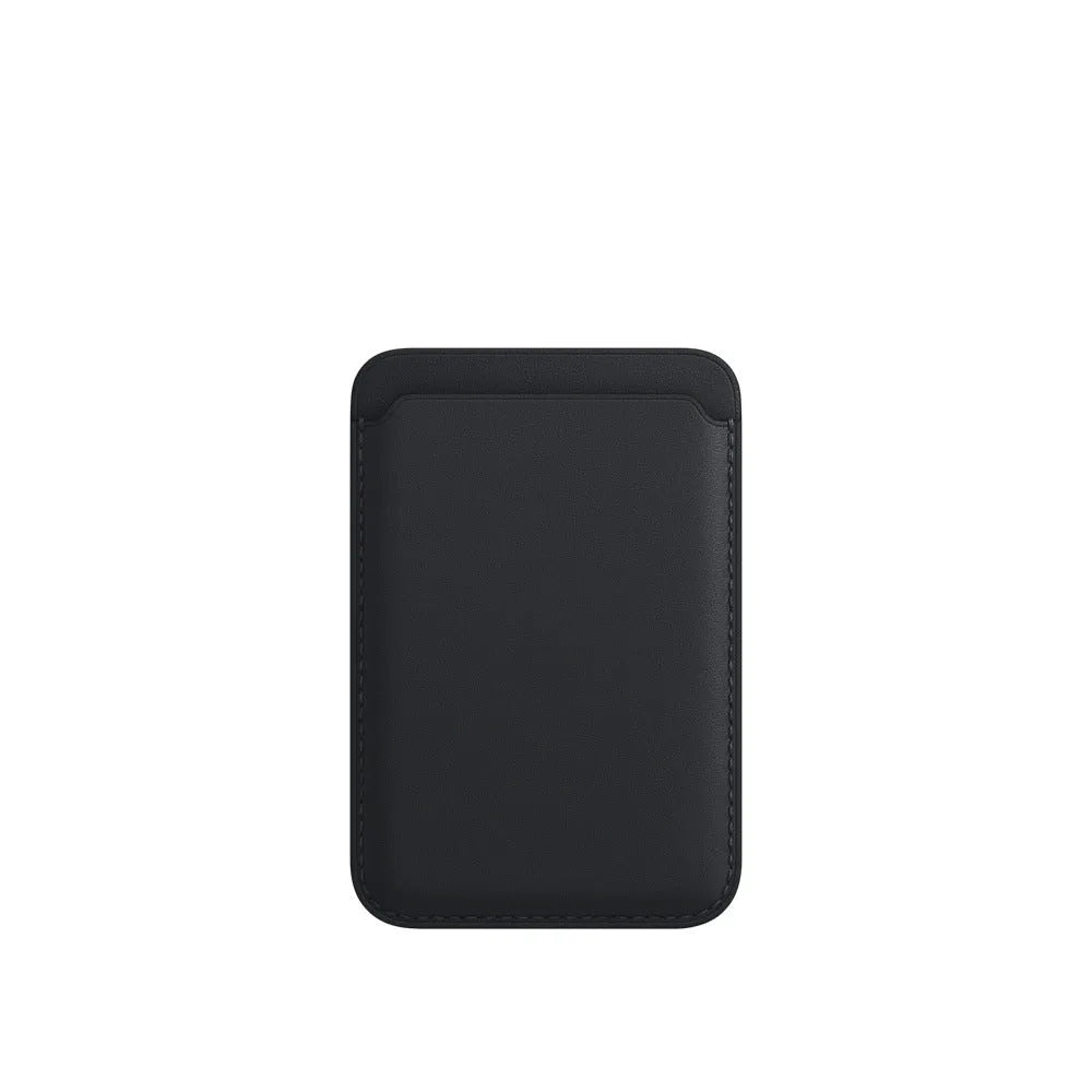 MagSafe compatible iPhone case with magnetic card holder in PU leather material