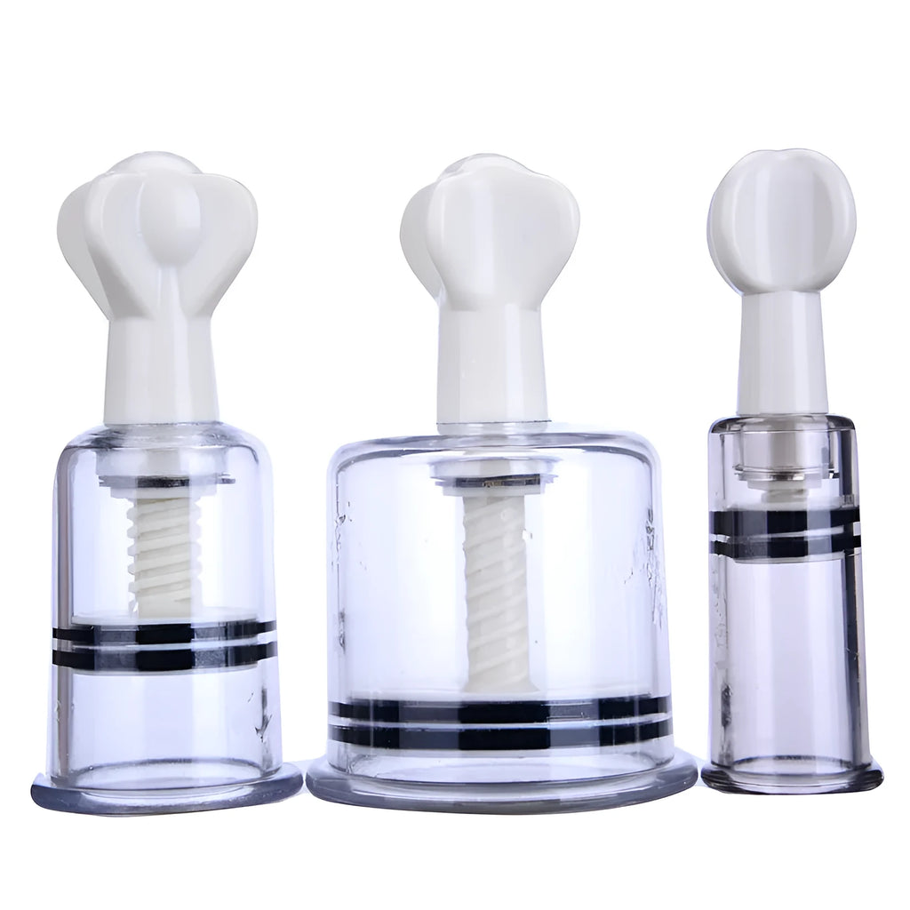 Mei Mei Teaser suction nipple stimulator in ABS with three size options mini 1.8cm medium 3cm extra large 5cm