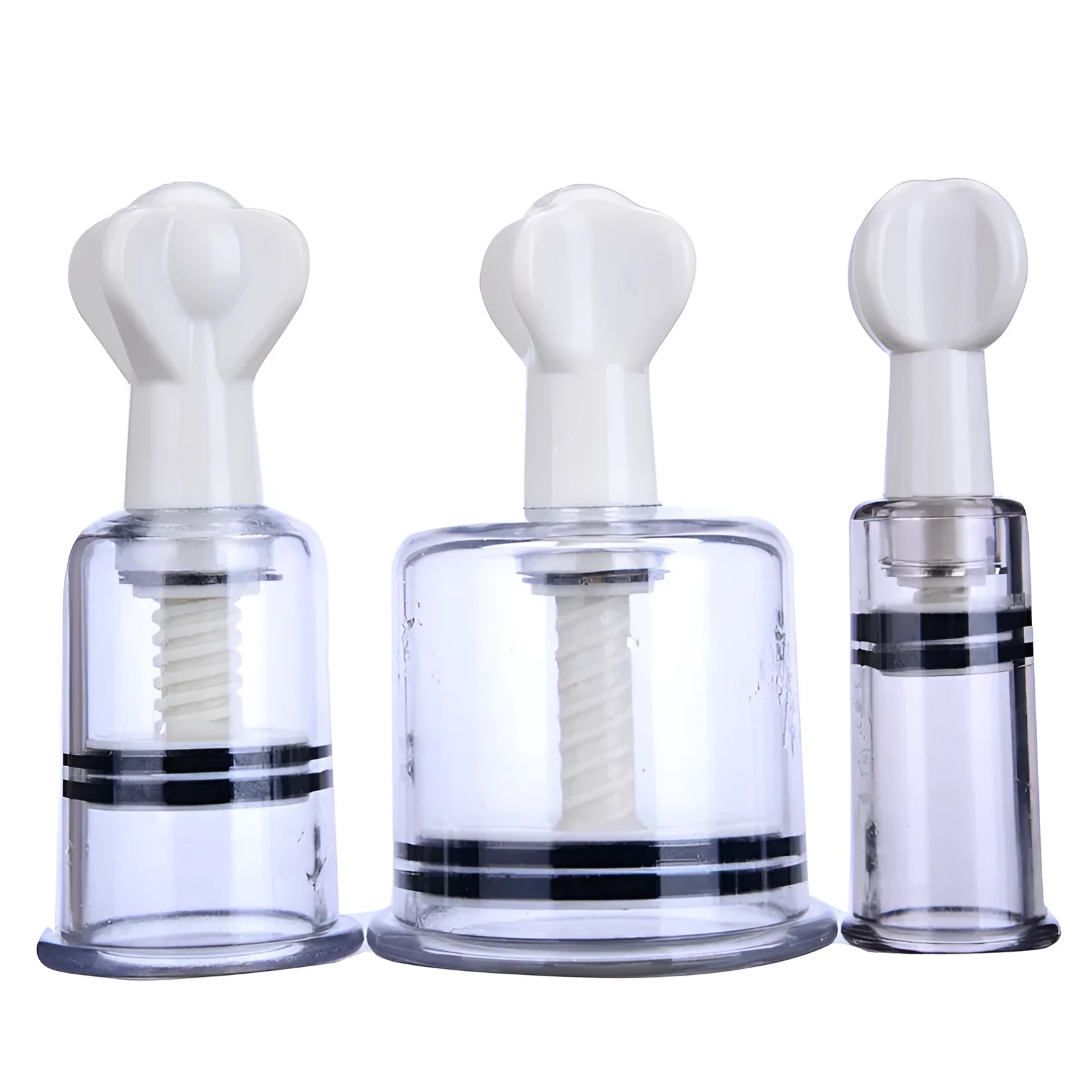 Mei Mei Teaser suction nipple stimulator in ABS with three size options mini 1.8cm medium 3cm extra large 5cm