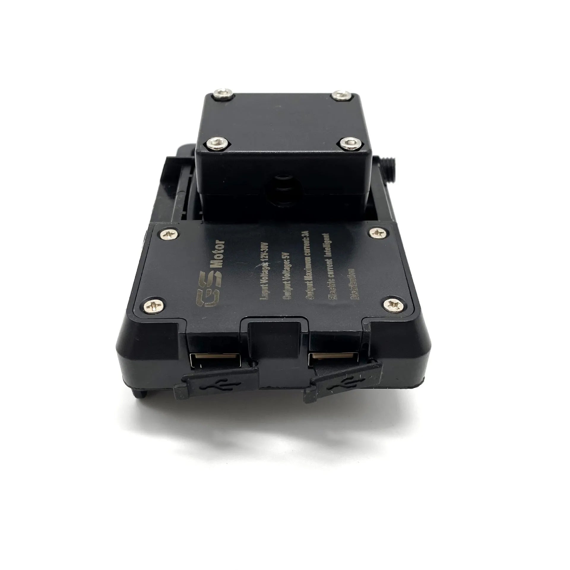 Black ABS plastic phone navigation bracket for BMW R1200GS and R1250GS motorcycles