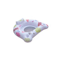 White U-shaped luminous inflatable float on water.