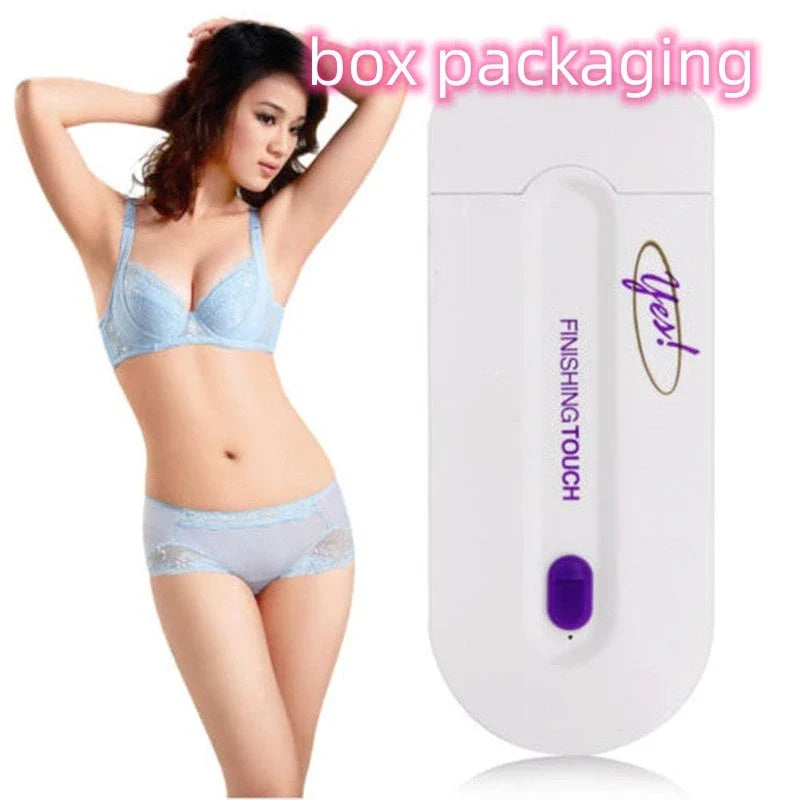 Rechargeable electric hair remover with micro-oscillation technology for painless, irritation-free hair removal on face, legs, arms, and bikini area