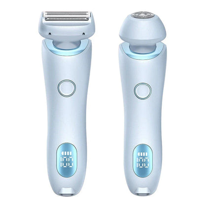 An electric shaver for women with foil and rotating heads for comprehensive hair removal