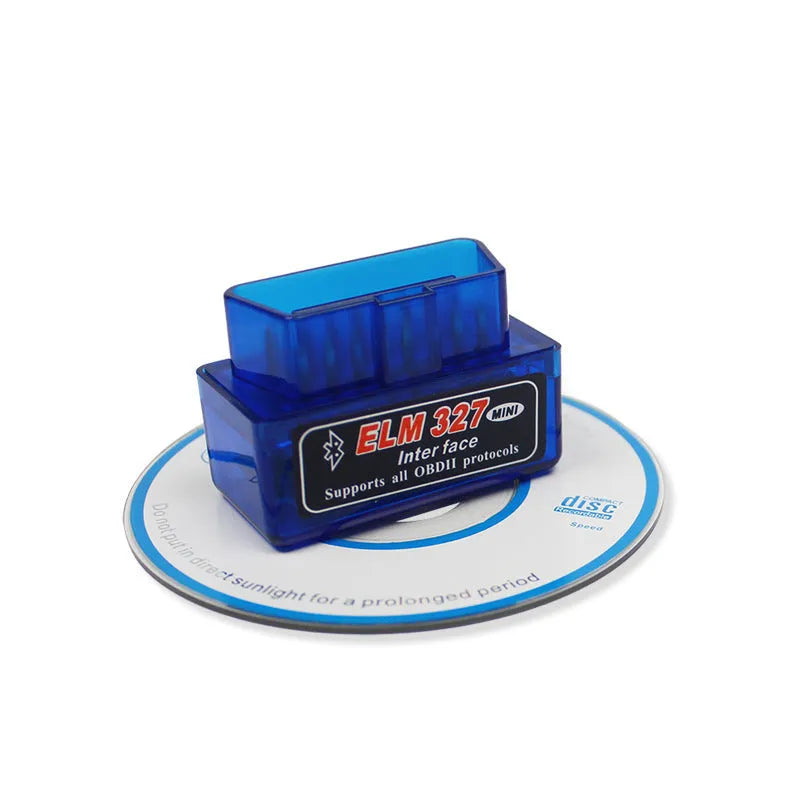 Mini Bluetooth OBD2 ELM327 car diagnostic scanner with 5.1 connectivity.