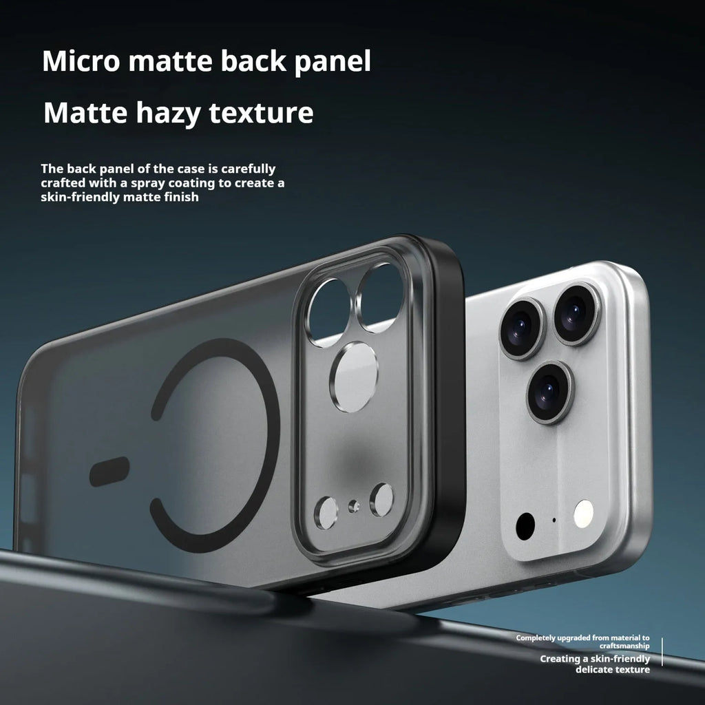 Frosted Series TPU phone case for IPhone17 in translucent colour with magnetic suction