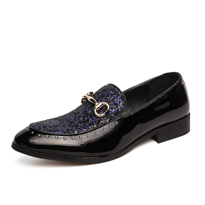 British casual leather-look shoes for men with microfiber upper mid heel available in multiple colours