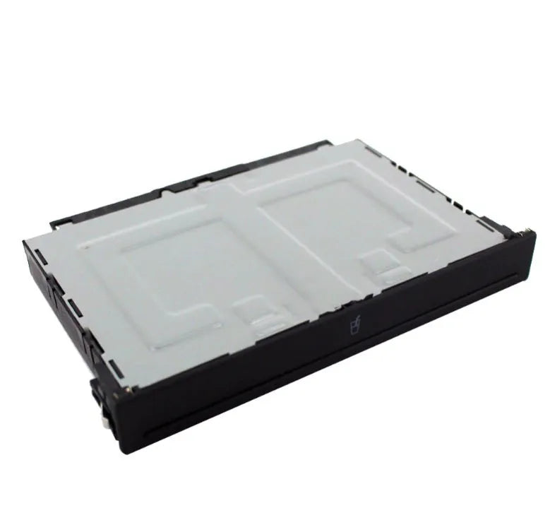 Black ABS car cup holder for seat installation, boxed dimensions 19.5 x 13 x 3 cm