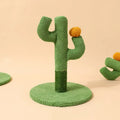 Cactus cat scratch board climbing toy with coconut tree and sisal scratching surfaces