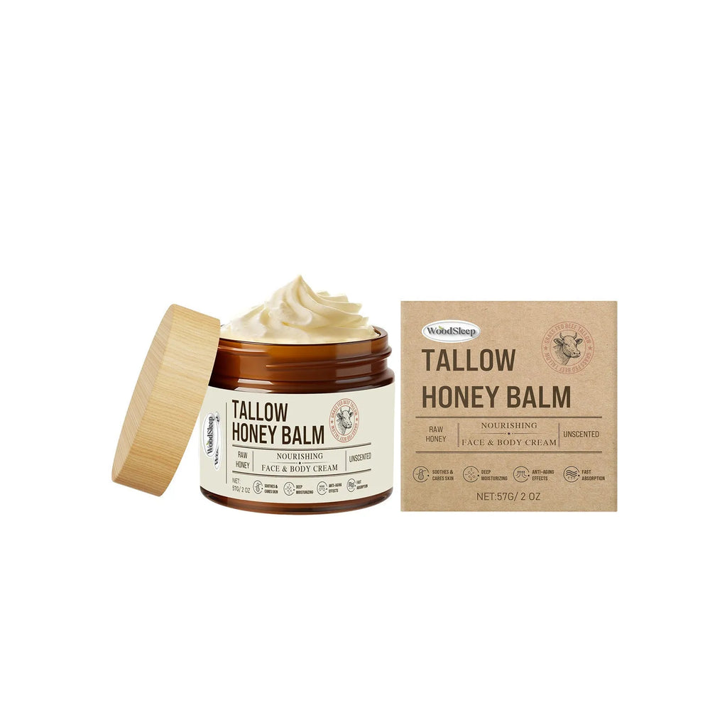Tube of tallow honey skin repair moisturising cream, 57g net content.