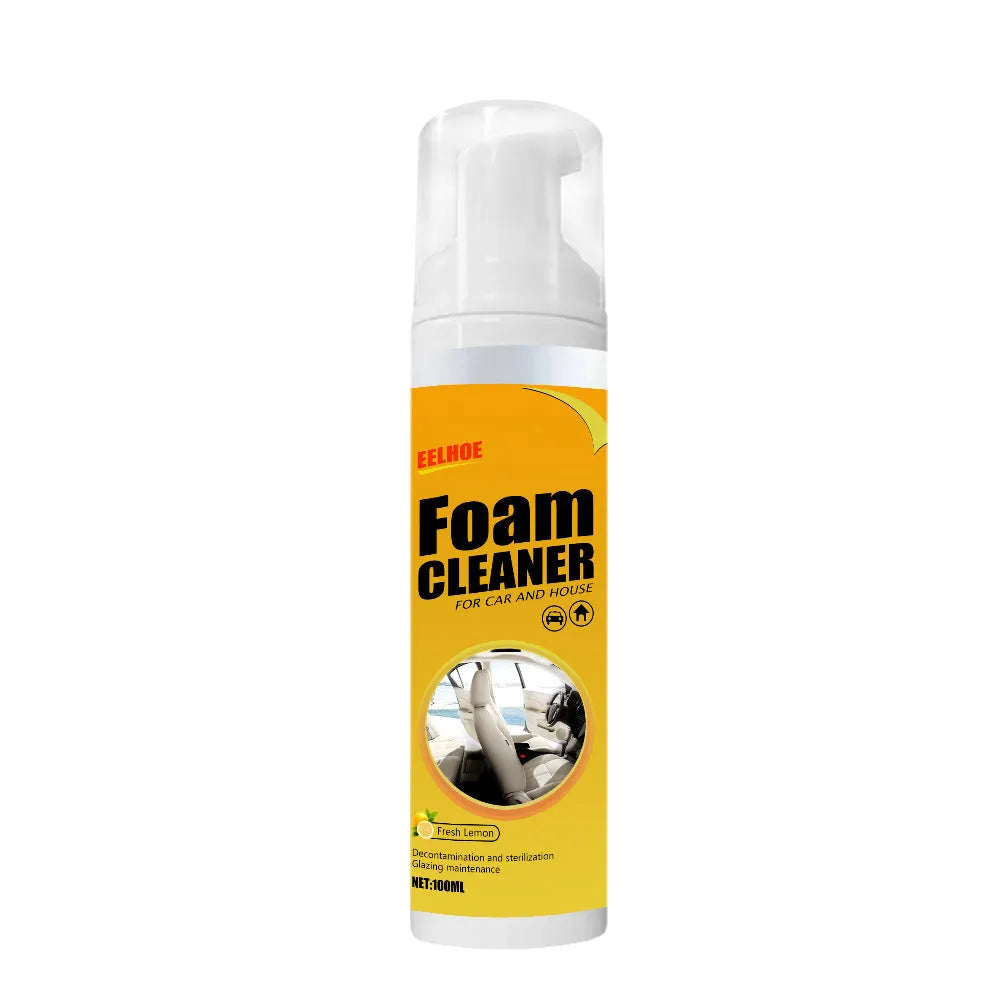 Car interior foam cleaner bottle 30ml for spot cleaning seats and ceiling upholstery