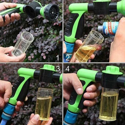 Multi-function high-pressure foam pot water gun set for car and home cleaning