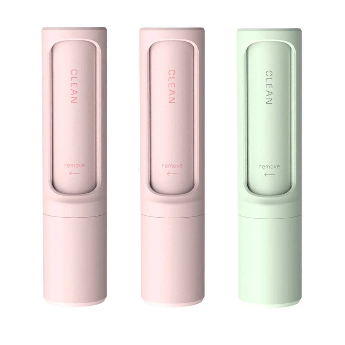 Rotating cylinder electrostatic hair remover brush in multiple colours