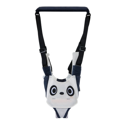 Hands-free baby walking harness in various colors, designed to support and guide toddlers during the early walking stages