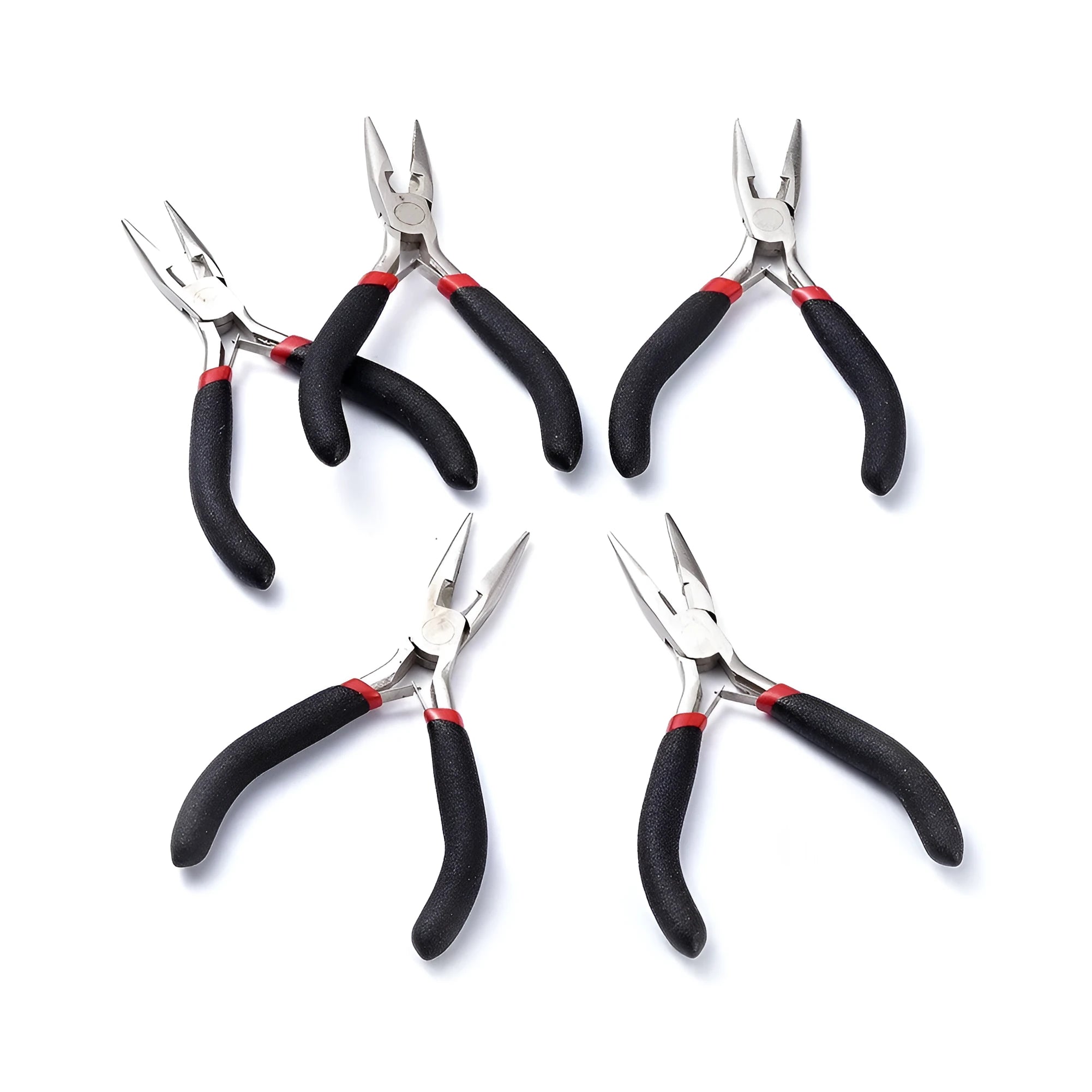 Medium carbon steel nickel iron plier for DIY craft and jewellery making, black finish