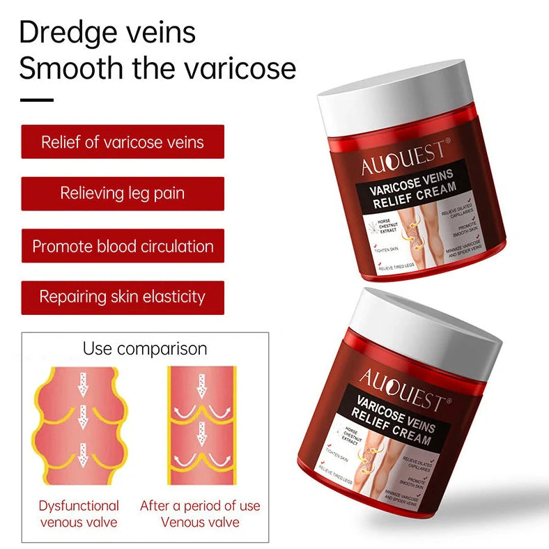 80g Chinese herbal venous cream for leg blood vessel care with three-year shelf life