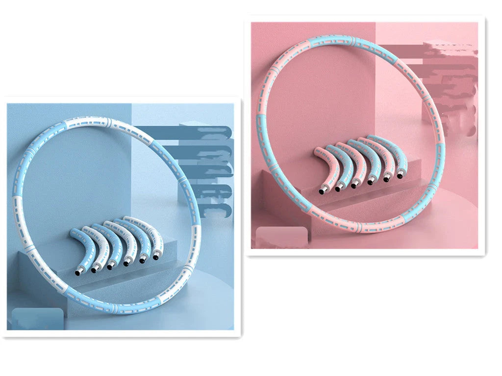 Stainless steel fitness hoop with high elastic foam for waist training