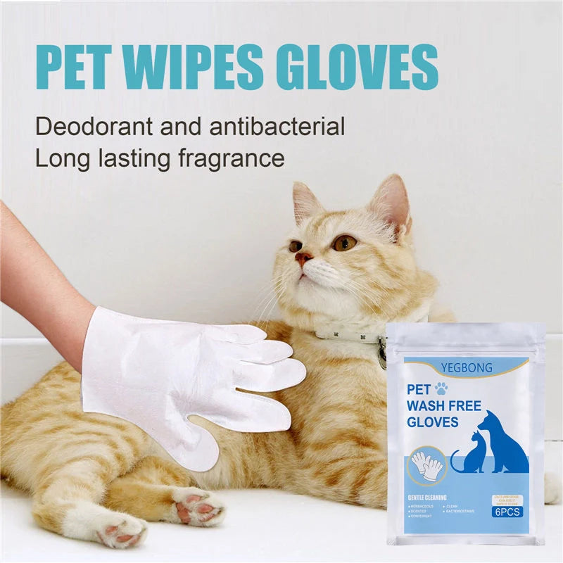 Disposable aluminum foil pet gloves for easy cleanup, pack of six