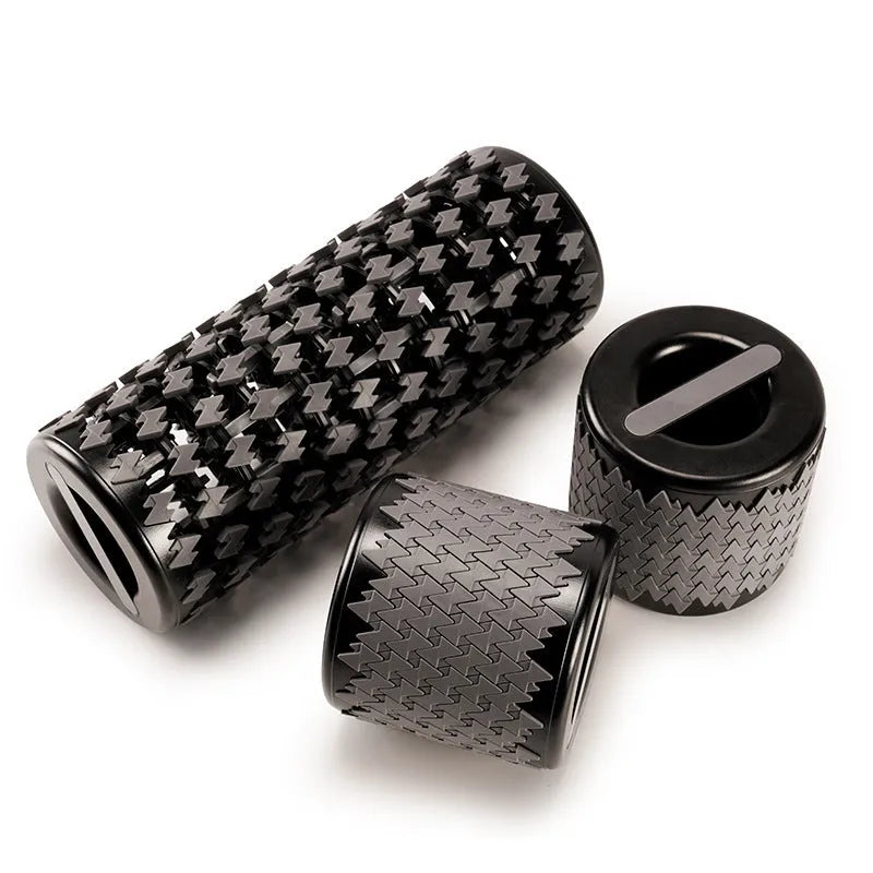 Adjustable telescopic foam roller in red, black, pink or yellow for muscle recovery massage