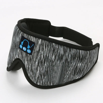 Bluetooth 5.0 wireless headband with built-in sleeping eye mask for music, calls, and relaxation