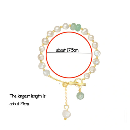 Pink irregular freshwater pearl bracelet on alloy chain, adjustable 16-22cm with 8-12mm beads