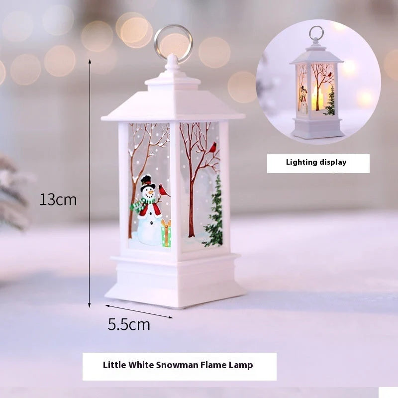 Christmas Santa Claus LED night light battery-powered hanging lantern for festive decoration