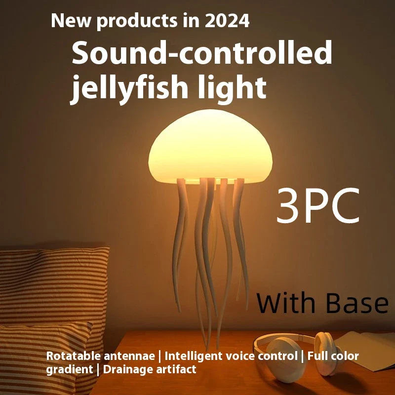 Jellyfish Mood Lamp with Mesmerizing Color-Changing Lights and Swaying Tentacles