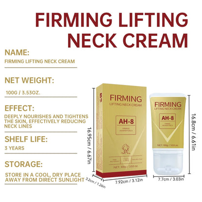 Neck Firming Roller Cream with roller applicator for easy application and deep nourishment