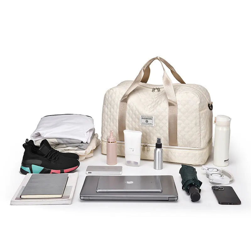 Large capacity Oxford cloth travel bag in a street trend style with multiple colour options