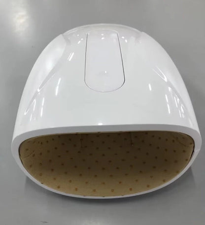 Electric mouse hand massage instrument with heating function, white colour, compact size 24x13cm