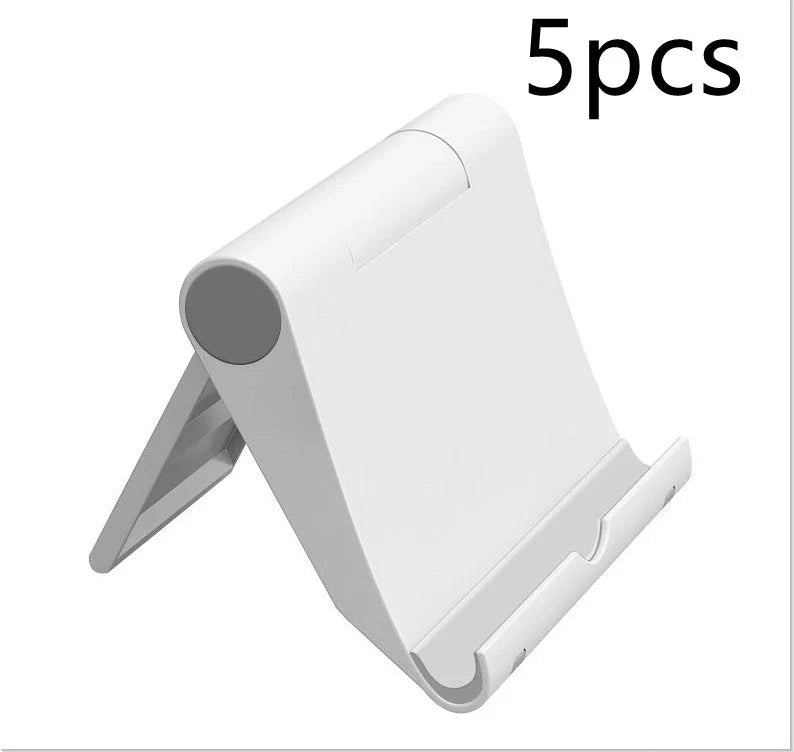 Adjustable PE folding mobile phone stand in various colors