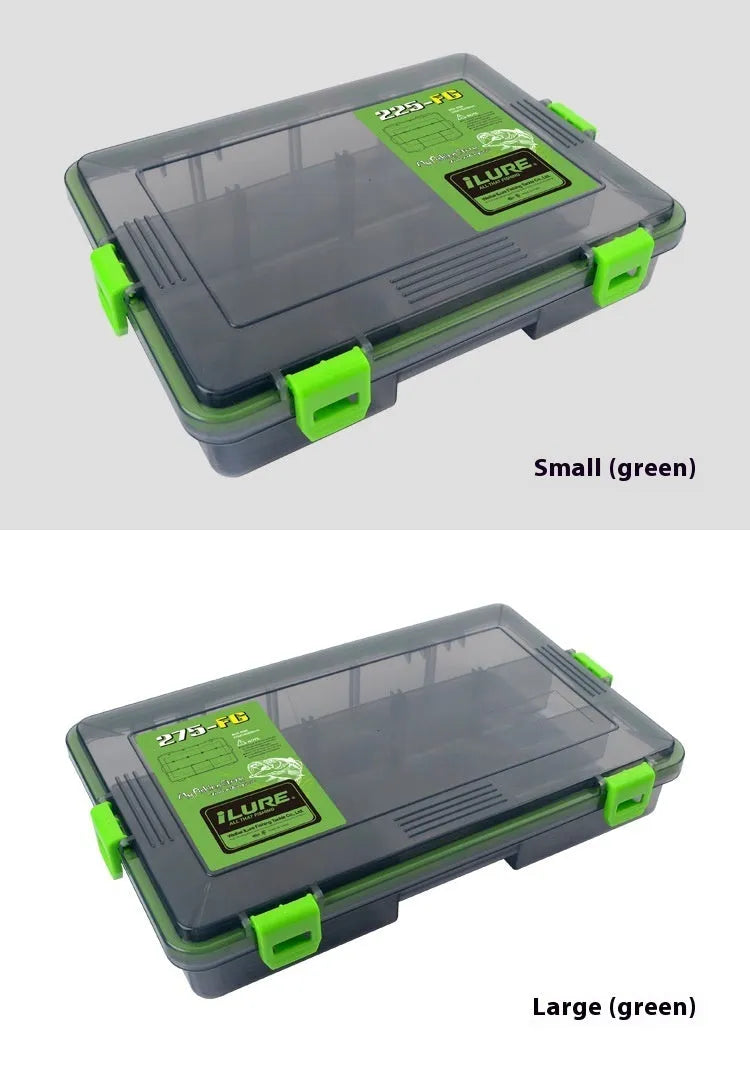 Blue waterproof fishing lure storage box with PP plastic construction