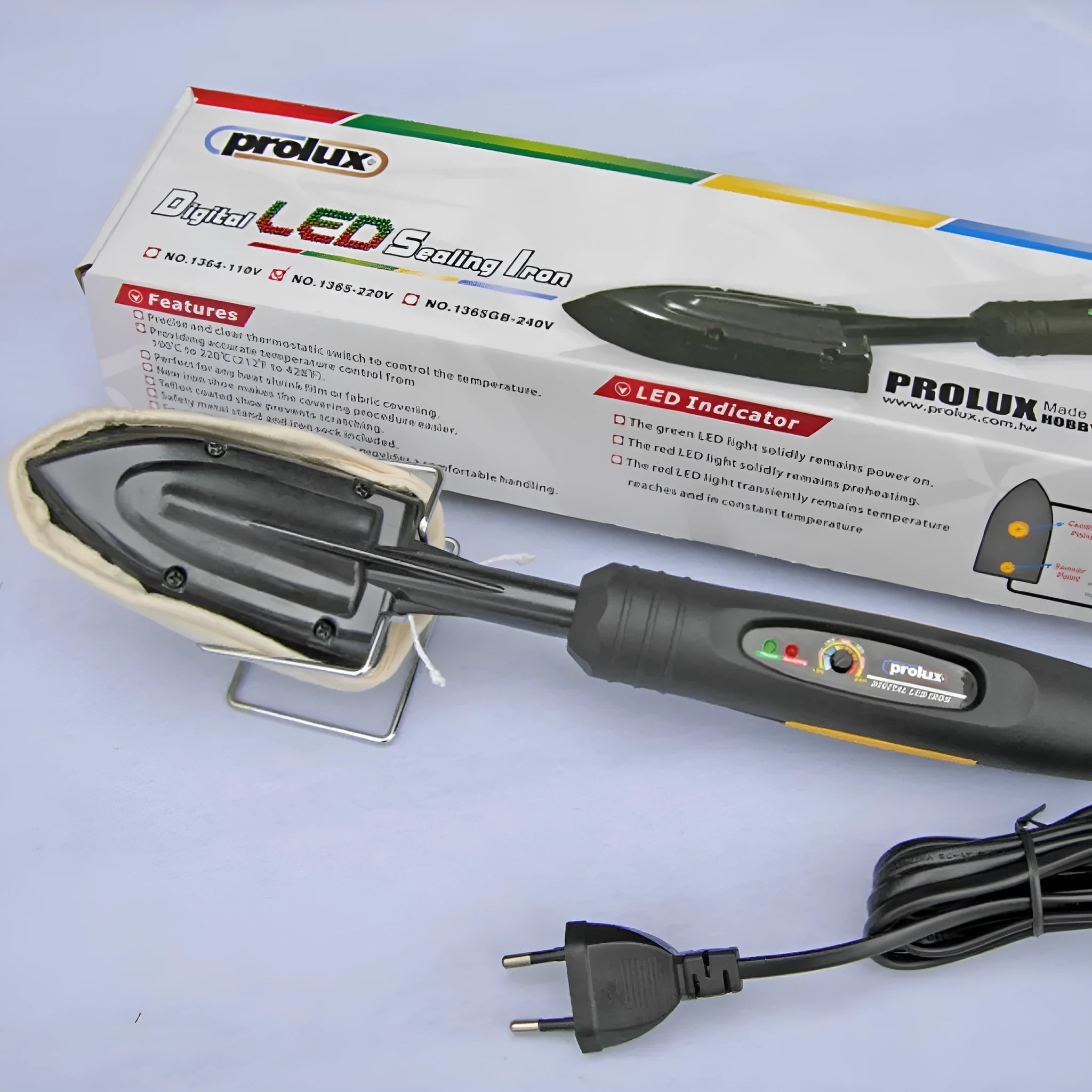 Electronic temperature control skin model hot iron with adjustable heat settings and EU plug
