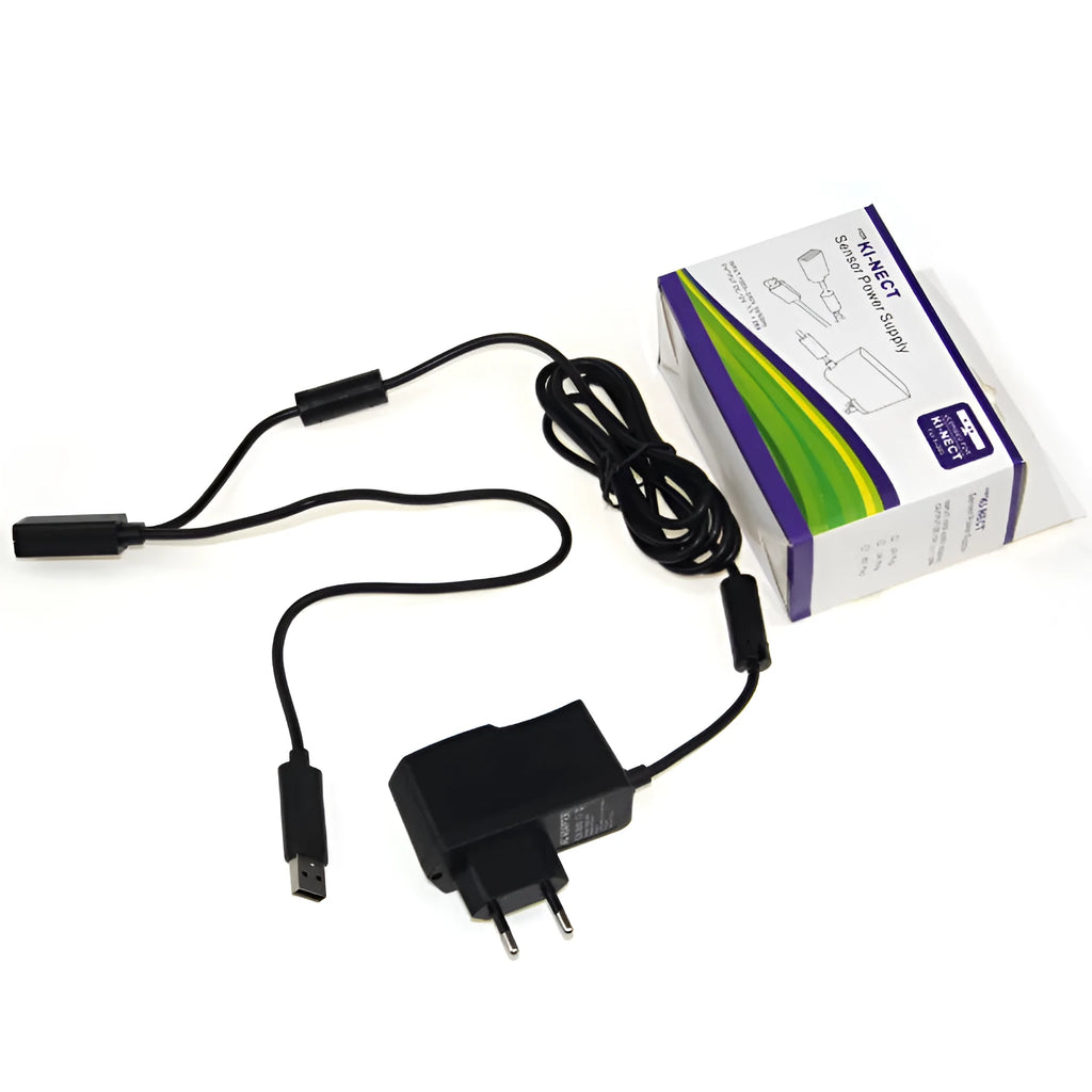 Xbox360 Kinect power supply adapter compatible with US and EU electrical outlets