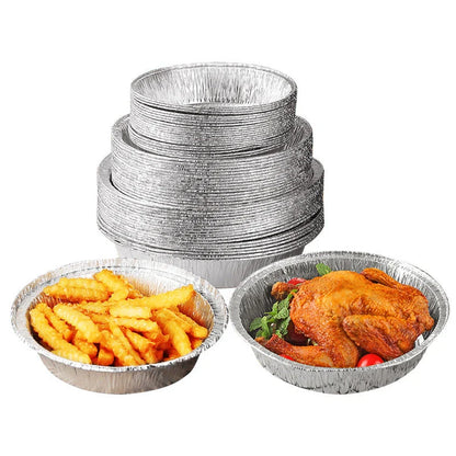 Non-stick aluminum foil liners for air fryer and BBQ, 50 pieces pack