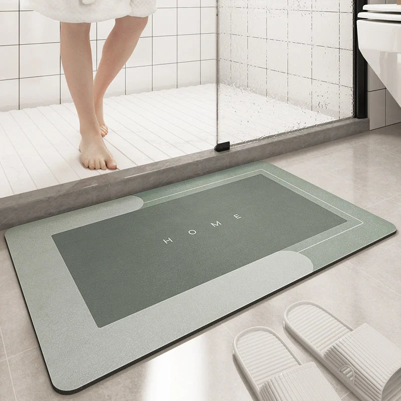 Soft cushion bathroom sliding door floor mat in various colours and sizes