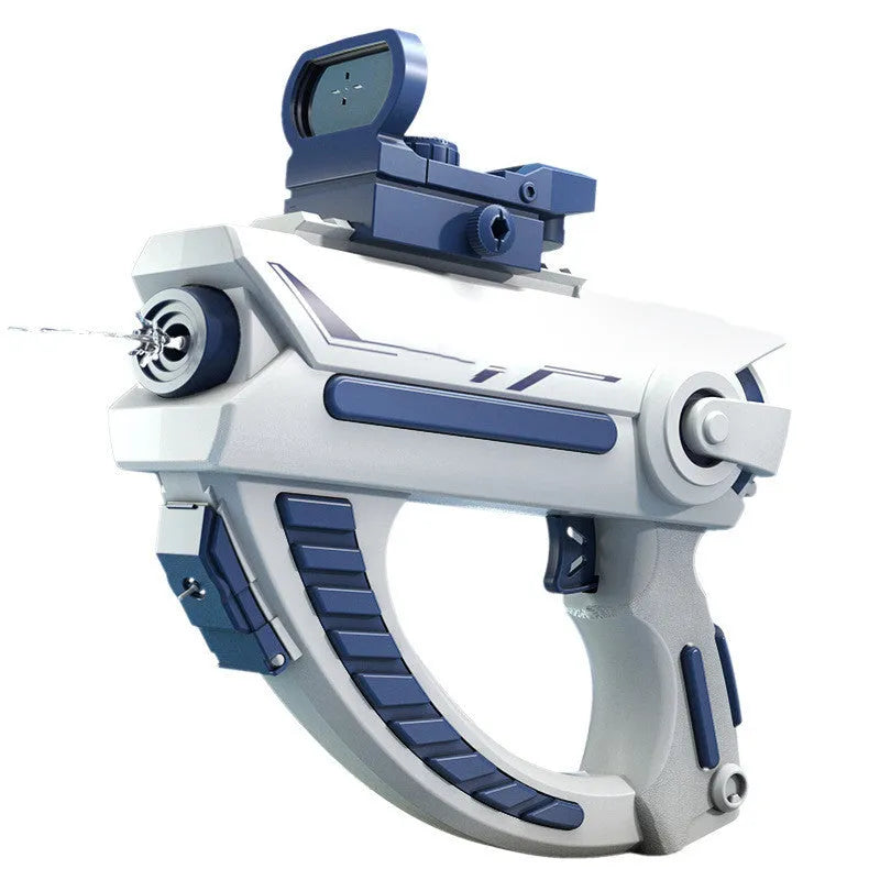 Blue and pink rechargeable automatic electric water gun toy for outdoor summer play
