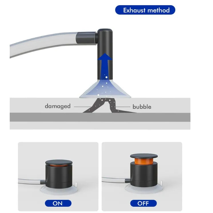 Plastic broken glass corrector applicator for car windscreen crack and stone chip repair