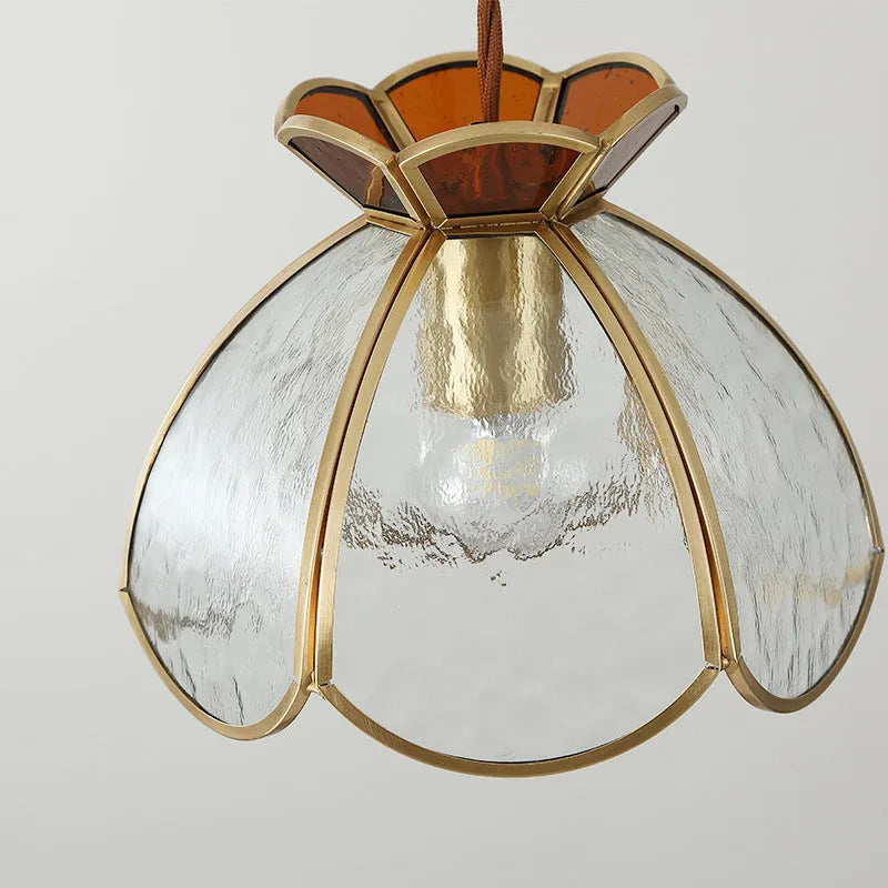 American retro style brass small droplight for bedroom or dining room with love crown light colour