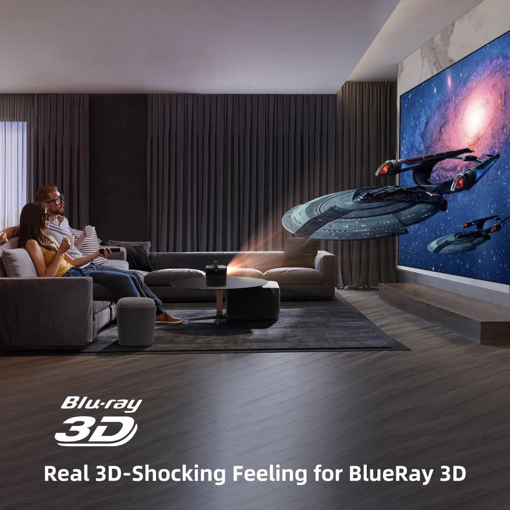 U70 Pro rechargeable smart projector with Android 9.0 and built-in battery