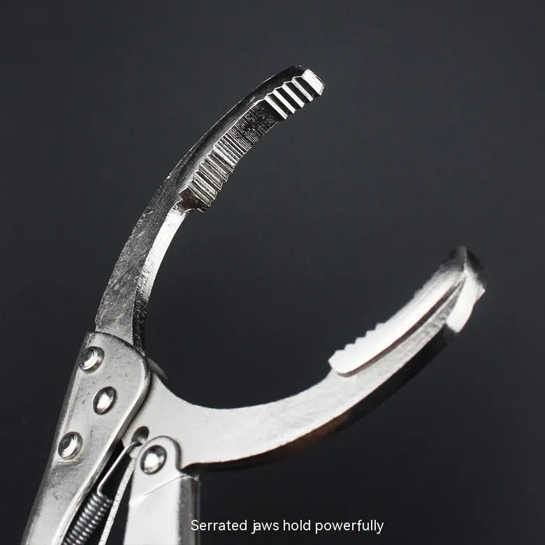 Adjustable clamp oil filter wrench tool with steel construction for 50-110mm filters