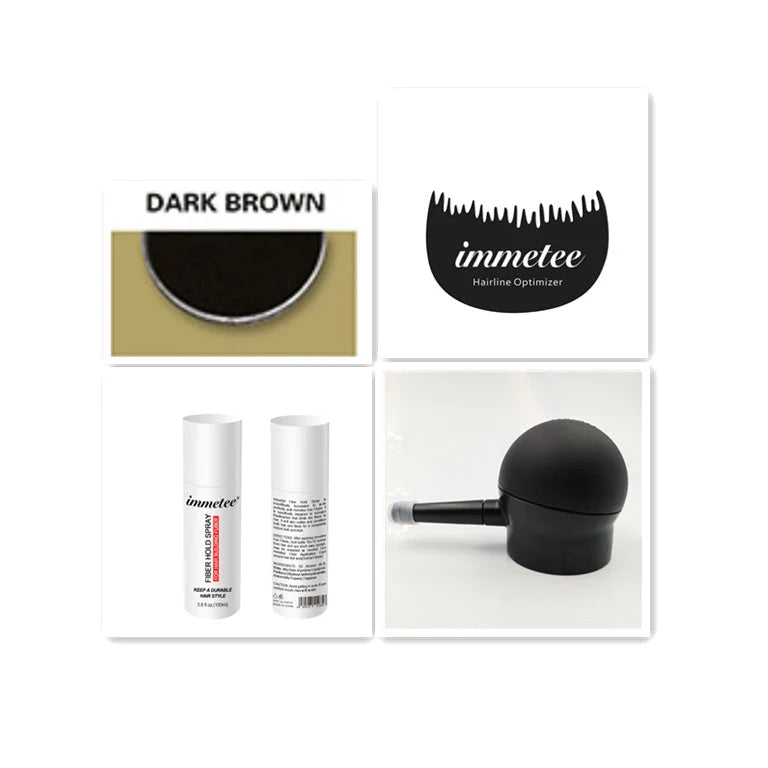 Imetee plant hair additive fibre powder for natural thinning hair coverage