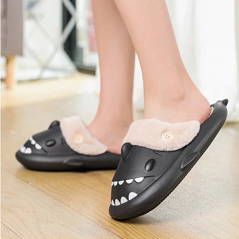 Winter Shark Shoes House Slippers in various colours with unique shark design